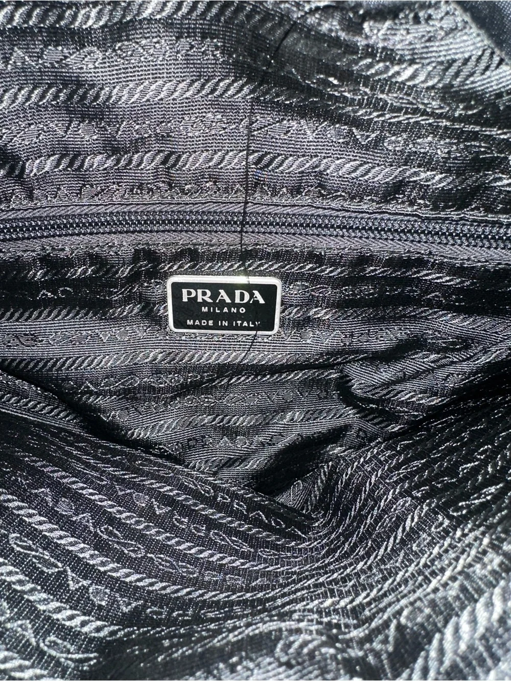 Prada Black Nylon Messenger Crossbody Bag